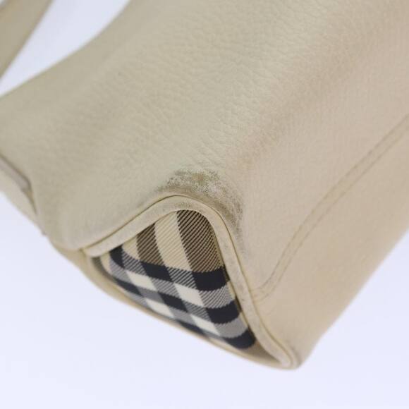 Burberry Shoulder Bag Leather Cream Silver - Picture 14 of 16